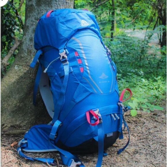 Ergonomic Camping‎ Hiking 40L Blue 420D Nylon Internal Frame Waterproof Backpack main image 4